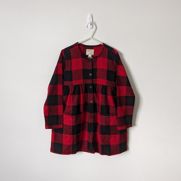 Mountain Warehouse - Girls Buffalo Plaid Dress - Size 5-6 (NWT) - Picture 1 of 7